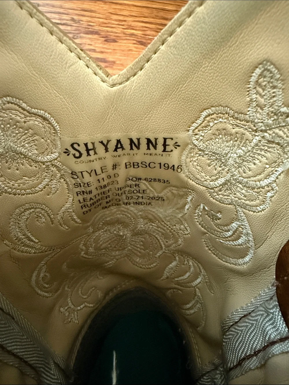 Shyanne Little Lasy floral embroidered western boots